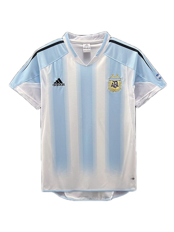 Argentina home retro jersey men's first sportswear football tops sport soccer shirt 2004-2005
